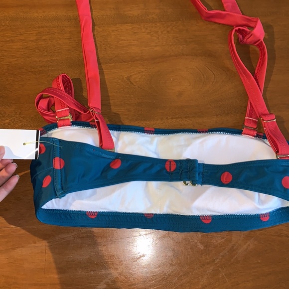 NWOT ModCloth Shirley polka dot bikini top - Picture 7 of 9